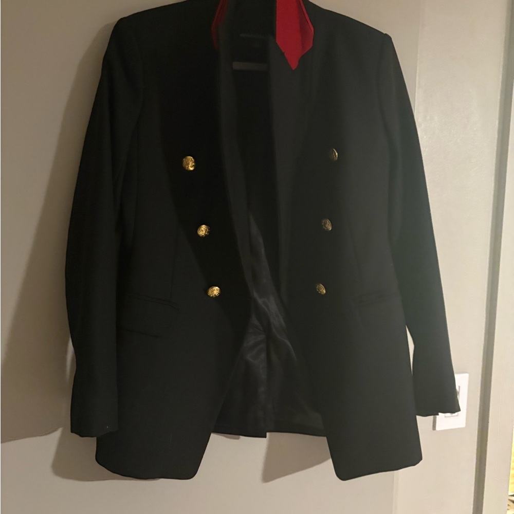 Banana Republic Black Blazer with Red Collar